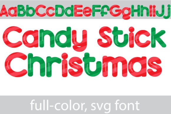 Candy Stick X-mas: A Festive Font for Holiday Design Magic