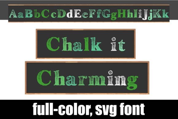 Chalk It Charming: The Full-Color Font for Authentic Branding
