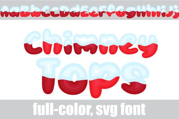 Chimney Tops: A Playful Winter Font for Creative Designs