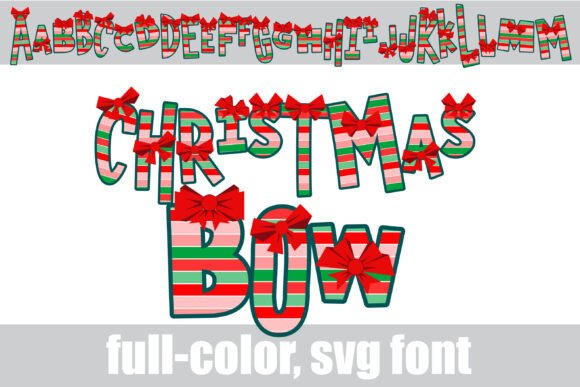 Christmas Bow: A Festive Display Font for Bold Designs