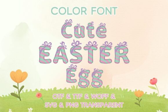 Cute Easter Egg: A Vibrant Typeface for Seasonal Designs