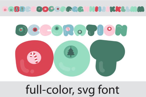 Decoration Dot: A Festive Font for Eye-Catching Designs