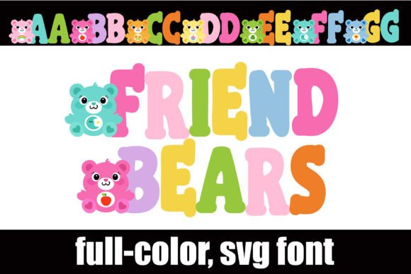 Friend Bears: A Colorful Typeface for Playful Projects