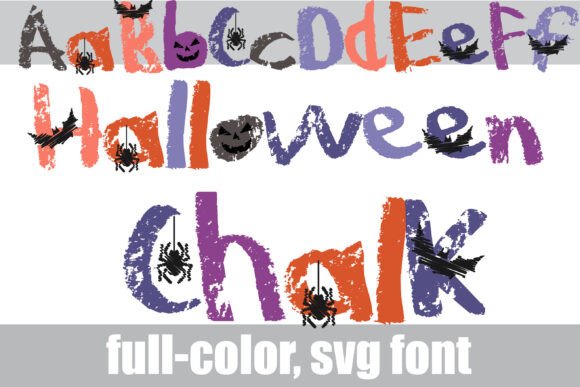 Halloween Chalk: A Spooky, Handwritten Font for Festive Designs