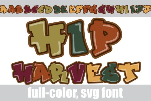 Hip Harvest: A Colorful Font for Autumn-Inspired Branding