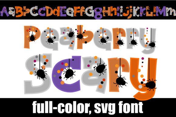 Peaberry Scary: A Color Font That Brings Halloween Whimsy to Your Designs