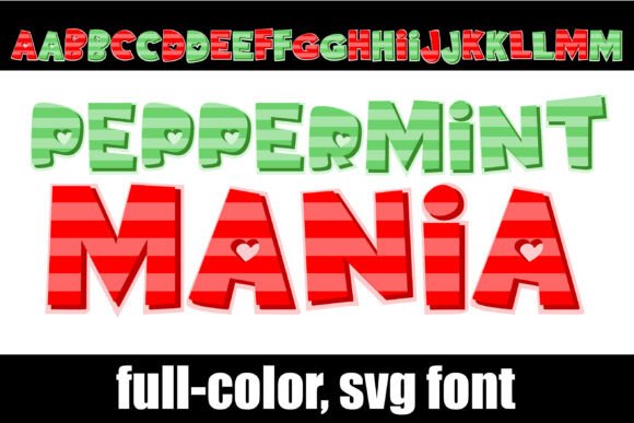 Peppermin-mania: A Sweet Twist on Modern Sans Serif Design