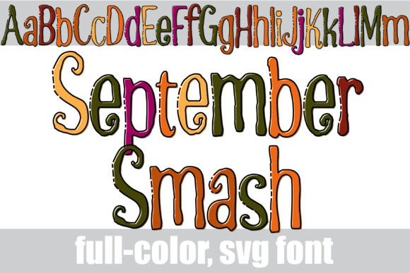 September Smash: The Autumn Color Font for Bold Design