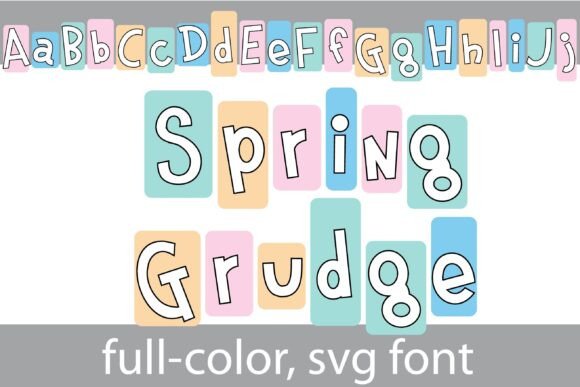 Spring Grudge: A Playful Burst of Color for Your Designs