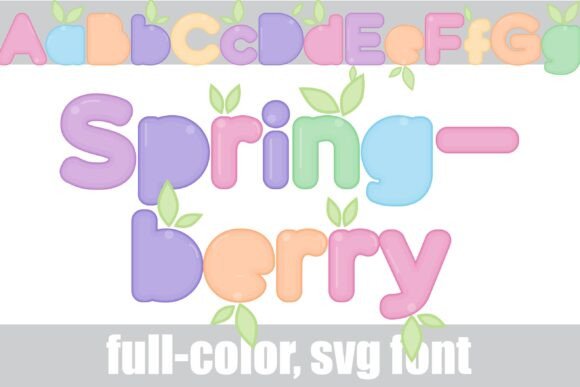Springberry: A Colorful Font for Modern Creative Projects