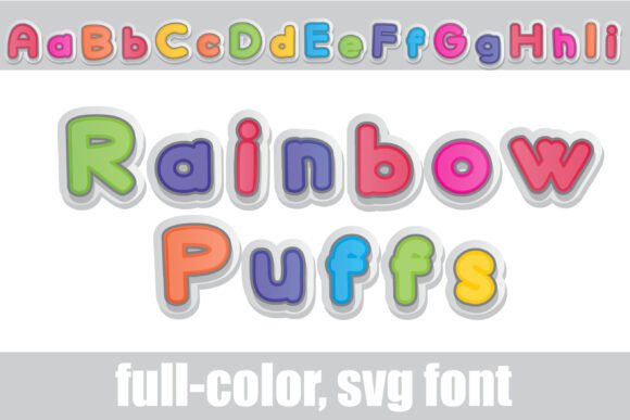 Unleashing Playful Color: The Rainbow Puffs Font Guide