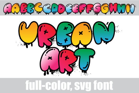 Urban Art: A Graffiti-Style Color Font for Bold Branding