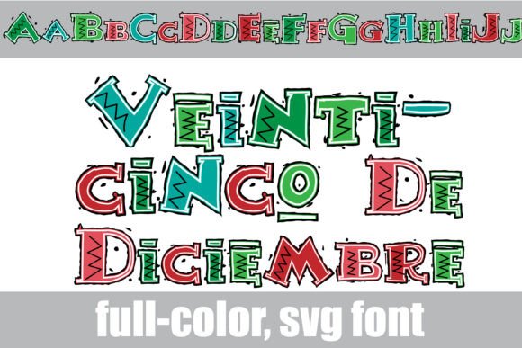 Veinticinco De Diciembre: A Festive Font for Bold Designs